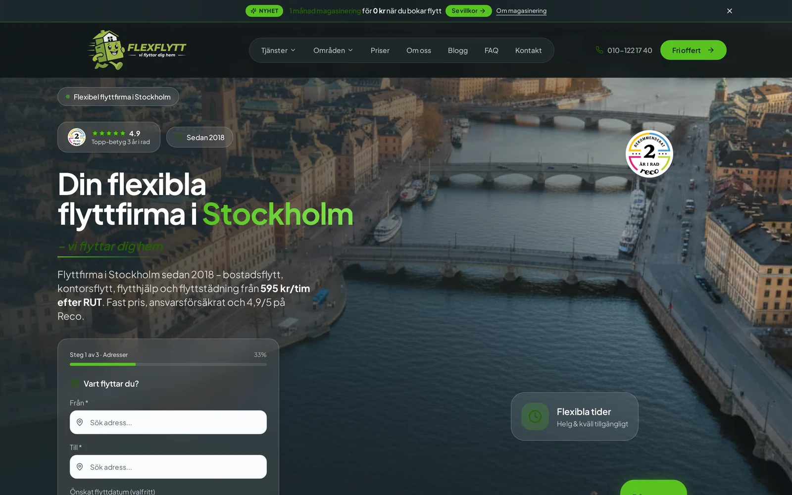 Flexflytts nya webbplats