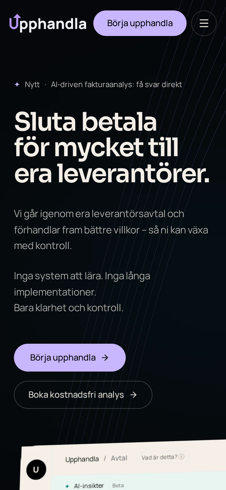 Upphandla i mobilvy